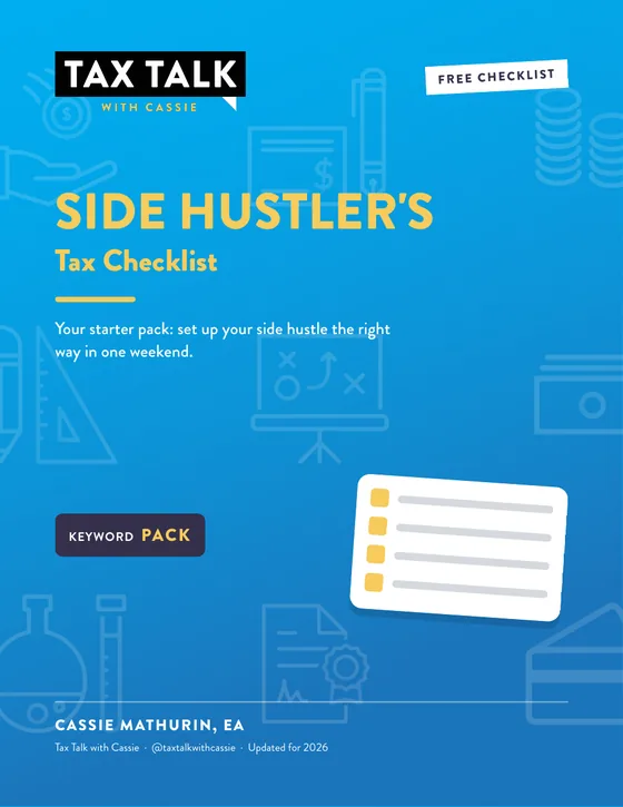 Cover of the Side Hustler's Tax Checklist