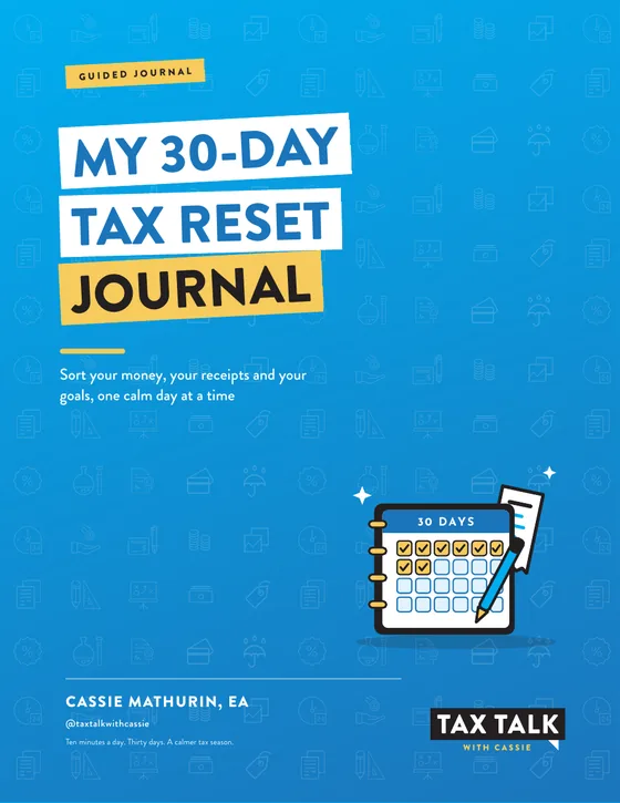 Cover of My 30-Day Tax Reset Journal